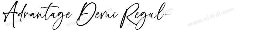 Advantage Demi Regul字体转换